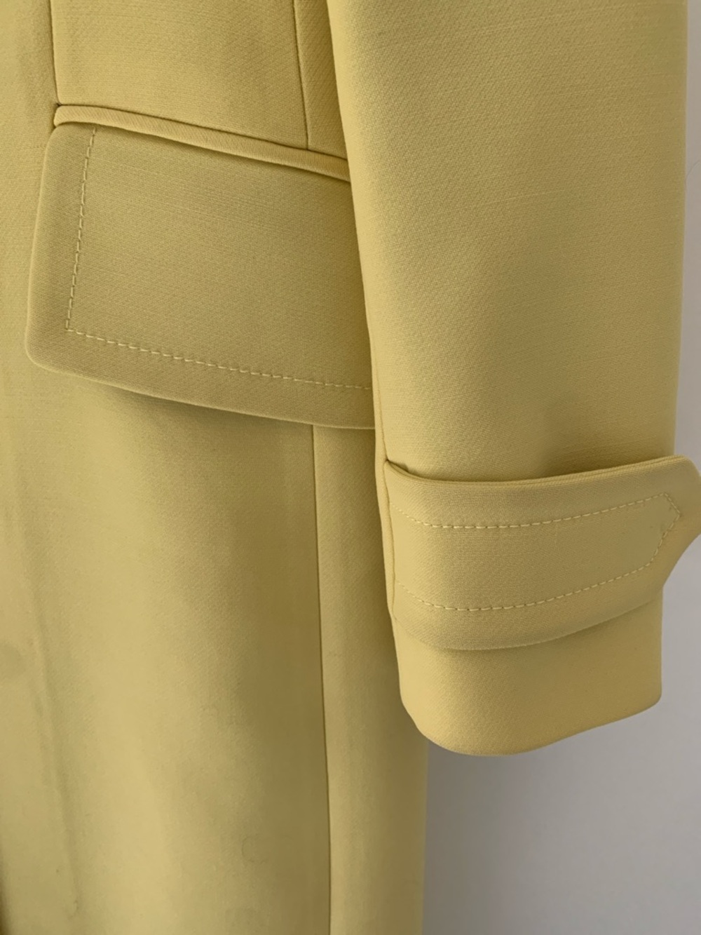 Dolce & Gabbana Lemon Yellow Long Trench Coat with Leopard Lining - Picture 3 of 16